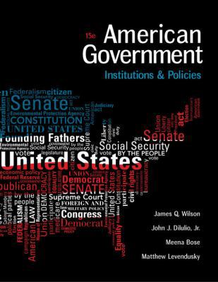 American Government: Institutions and Policies 1305500059 Book Cover