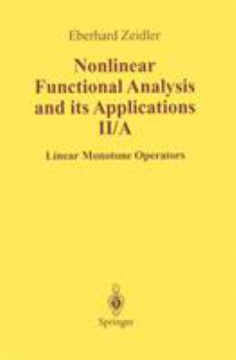 Nonlinear Functional Analysis and Its Applicati... 0387968024 Book Cover