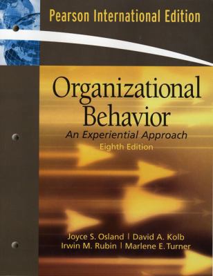 Organizational Behavior: An Experiential Approach. 013613145X Book Cover