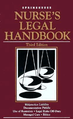 Nurse's Legal Handbook 0874348498 Book Cover