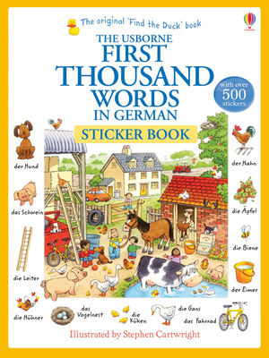 First Thousand Words in German Sticker Book 1409580245 Book Cover