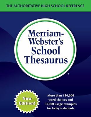 Merriam-Webster's School Thesaurus 0877793654 Book Cover