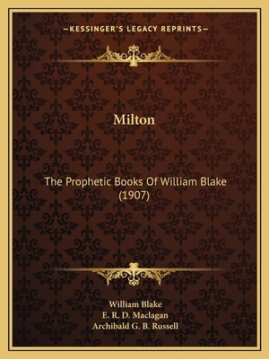 Milton: The Prophetic Books Of William Blake (1... 1163999970 Book Cover