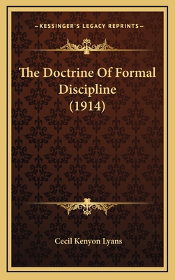 The Doctrine Of Formal Discipline (1914) 1168727286 Book Cover