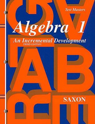 Algebra 1: Test Masters 1565771362 Book Cover