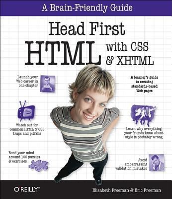 Head First HTML with CSS & XHTML 059610197X Book Cover