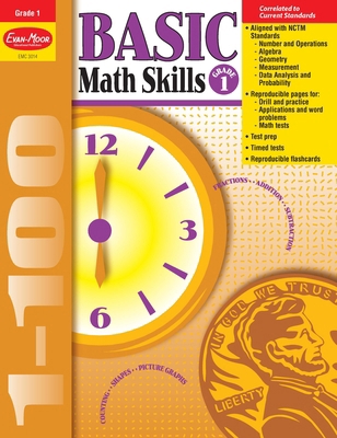 Basic Math Skills, Grade 1 Teacher Resource 1557998965 Book Cover