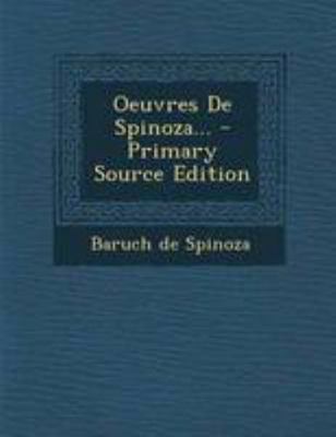 Oeuvres De Spinoza... [French] 1295192292 Book Cover