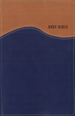 NIV, Gift Bible, Imitation Leather, Tan/Blue, I... 0310447771 Book Cover