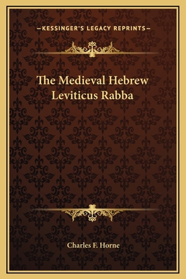 The Medieval Hebrew Leviticus Rabba 1169166865 Book Cover