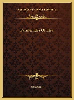 Parmenides Of Elea 1169529429 Book Cover
