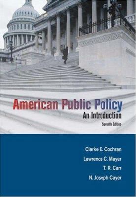 American Public Policy: An Introduction 053460336X Book Cover