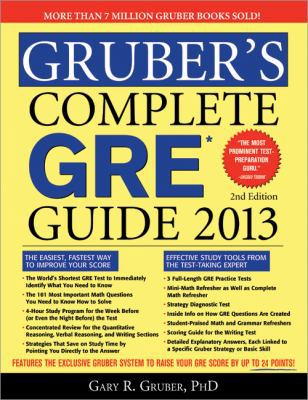 Gruber's Complete GRE Guide 2013 1402264895 Book Cover
