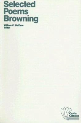 Selected Poems of Robert Browning 0882950193 Book Cover