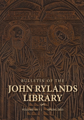 Bulletin of the John Rylands Library 101/1 1526194562 Book Cover