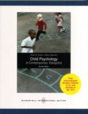 Child Psychology: A Contemporary Viewpoint 0071269894 Book Cover