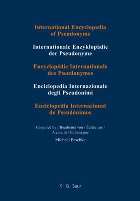 International Encyclopedia of Pseudonyms: Texlo... 3598249691 Book Cover
