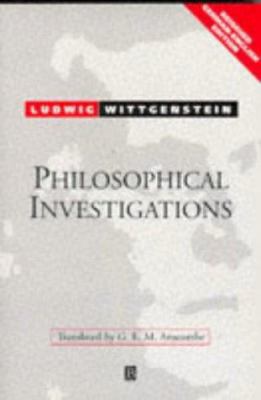 Philosophical Investigations 0631205691 Book Cover