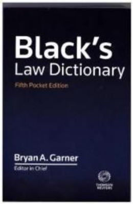 Blacks Law Dict Pckt 5/E 0314844899 Book Cover