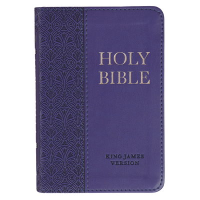KJV Bible Mini Pocket Faux Leather, Purple) 143213292X Book Cover