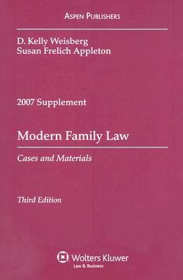 Modern Family Law: Cases and Materials 0735571961 Book Cover