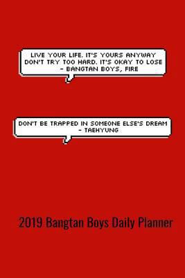 Paperback 2019 Bangtan Boys Daily Planner Book