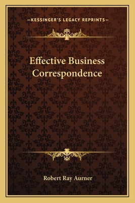 Effective Business Correspondence 1163807796 Book Cover