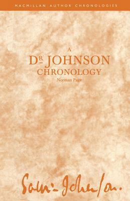 A Dr Johnson Chronology 1349100382 Book Cover