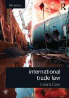 International Trade Law 0415659256 Book Cover