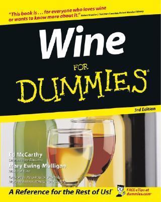 Wine for Dummies 0764525441 Book Cover