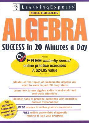 Algebra Success in 20 Minutes a Day 1576856070 Book Cover