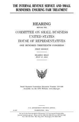 The Internal Revenue Service and small business... 1981544070 Book Cover