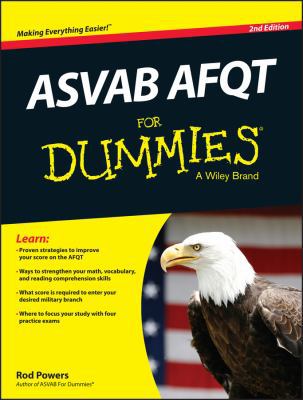 ASVAB AFQT FD 2e (For Dummies) 1118775171 Book Cover