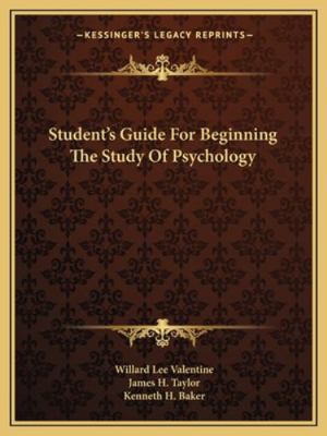 Student's Guide For Beginning The Study Of Psyc... 116319591X Book Cover