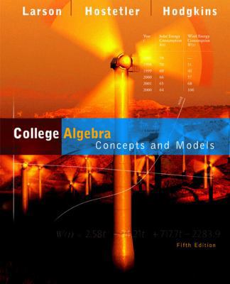 College Algebra: Concepts and Models B00A2OIWDQ Book Cover