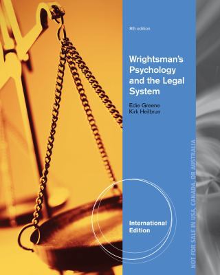 Wrightsman's Psychology and the Legal System. 1133956556 Book Cover
