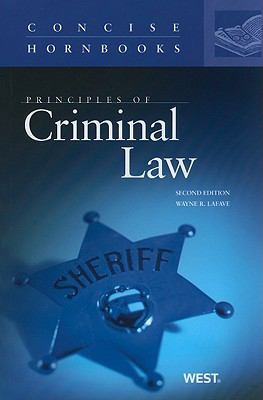 Principles of Criminal Law (Concise Hornbook Se... 031491269X Book Cover