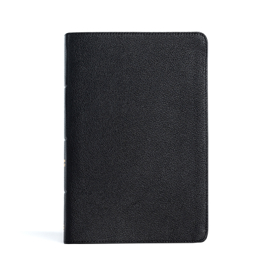 CSB Giant Print Reference Bible, Black Genuine ... 1087785715 Book Cover