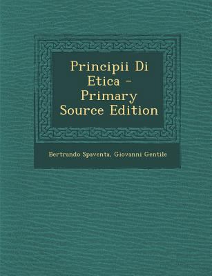 Principii Di Etica [Italian] 1289968306 Book Cover