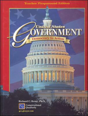 United States Government: Democracy in Action 0078259843 Book Cover