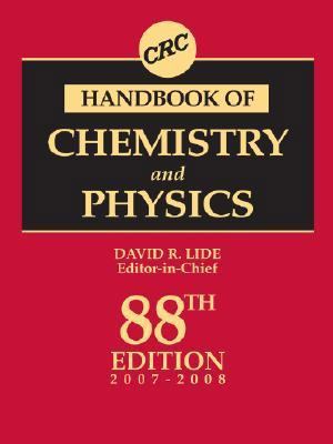 CRC Handbook of Chemistry and Physics, 88th Edi... 0849304881 Book Cover