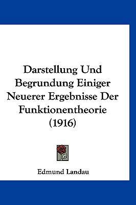 Darstellung Und Begrundung Einiger Neuerer Erge... [German] 1120524377 Book Cover