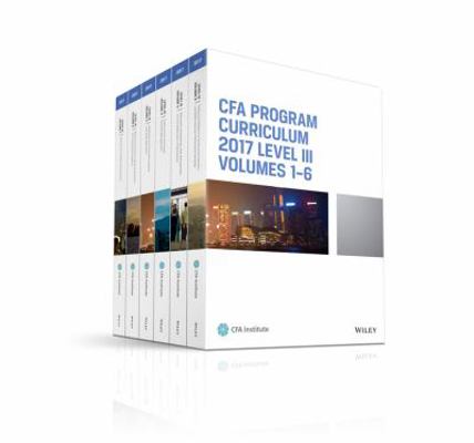 Cfa Program Curriculum 2017 Level III, Volumes ... 1942471874 Book Cover