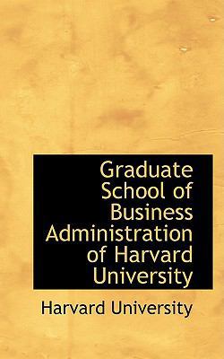 Graduate School of Business Administration of H... 0554552469 Book Cover