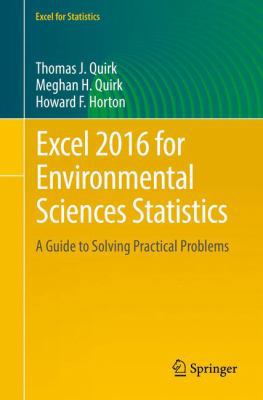 Excel 2016 for Environmental Sciences Statistic... 3319400568 Book Cover