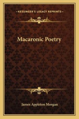 Macaronic Poetry 1163102792 Book Cover