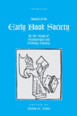 Paperback Journal of Early Book Society : Volume 25 Fall 2022 Book
