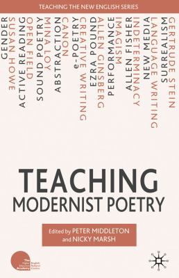 Teaching Modernist Poetry 0230202330 Book Cover