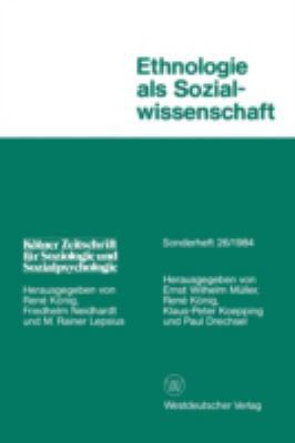 Ethnologie ALS Sozialwissenschaft [German] 3531117262 Book Cover