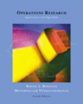 Operations Research 0534423582 Book Cover